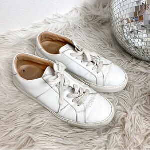 Greats White Italian Leather Men’s Sneakers